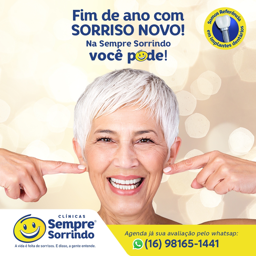 Ação de fim de ano para você voltar a sorrir