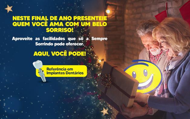Um sorriso radiante é o maior presente de Natal que poderia ter!